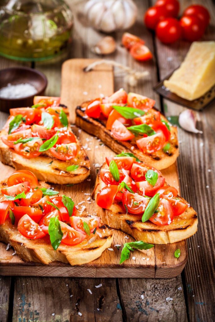 cherry-tomato-bruschetta-on-toasted-bread